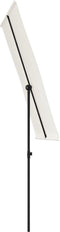 vidaXL - Parasol - met - aluminium - paal - 180x110 - cm - zandwit