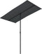 vidaXL - Parasol - met - aluminium - paal - 180x110 - cm - zwart