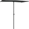vidaXL - Parasol - met - aluminium - paal - 180x110 - cm - zwart