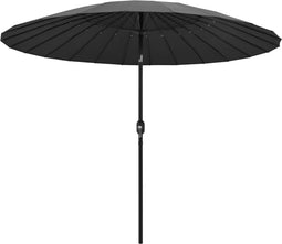 vidaXL - Parasol - met - aluminium - paal - 270 - cm - antraciet