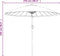 vidaXL - Parasol - met - aluminium - paal - 270 - cm - antraciet