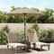 vidaXL - Parasol - met - aluminium - paal - 270 - cm - taupe