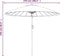 vidaXL - Parasol - met - aluminium - paal - 270 - cm - taupe
