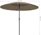 vidaXL - Parasol - met - aluminium - paal - 270 - cm - taupe