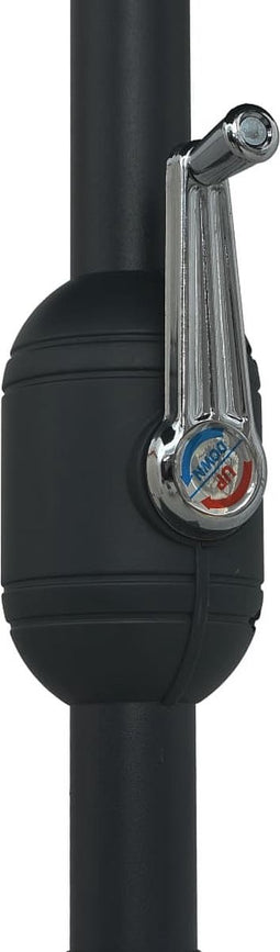 vidaXL - Parasol - met - aluminium - paal - 270x246 - cm - azuurblauw