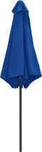 vidaXL - Parasol - met - aluminium - paal - 270x246 - cm - azuurblauw