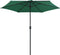 vidaXL - Parasol - met - aluminium - paal - 270x246 - cm - groen
