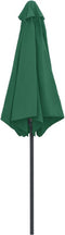 vidaXL - Parasol - met - aluminium - paal - 270x246 - cm - groen