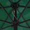 vidaXL - Parasol - met - aluminium - paal - 270x246 - cm - groen