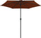 vidaXL - Parasol - met - aluminium - paal - 270x246 - cm - terracottakleurig