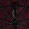vidaXL - Parasol - met - aluminium - paal - 270x246 - cm - bordeauxrood