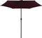 vidaXL - Parasol - met - aluminium - paal - 270x246 - cm - bordeauxrood