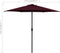 vidaXL - Parasol - met - aluminium - paal - 270x246 - cm - bordeauxrood