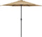 vidaXL - Parasol - met - aluminium - paal - 270x246 - cm - taupe