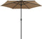 vidaXL - Parasol - met - aluminium - paal - 270x246 - cm - taupe