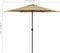 vidaXL - Parasol - met - aluminium - paal - 270x246 - cm - taupe