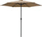 vidaXL - Parasol - met - aluminium - paal - 270x246 - cm - taupe