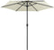 vidaXL - Parasol - met - aluminium - paal - 270x246 - cm - zandwit