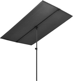 vidaXL - Parasol - met - aluminium - paal - 2x1,5 - m - antraciet