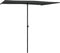 vidaXL - Parasol - met - aluminium - paal - 2x1,5 - m - antraciet