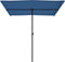 vidaXL - Parasol - met - aluminium - paal - 2x1,5 - m - azuurblauw