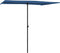 vidaXL - Parasol - met - aluminium - paal - 2x1,5 - m - azuurblauw