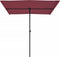 vidaXL - Parasol - met - aluminium - paal - 2x1,5 - m - bordeauxrood