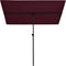 vidaXL - Parasol - met - aluminium - paal - 2x1,5 - m - bordeauxrood