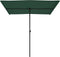 vidaXL - Parasol - met - aluminium - paal - 2x1,5 - m - groen