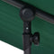 vidaXL - Parasol - met - aluminium - paal - 2x1,5 - m - groen