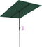 vidaXL - Parasol - met - aluminium - paal - 2x1,5 - m - groen