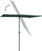 vidaXL - Parasol - met - aluminium - paal - 2x1,5 - m - groen
