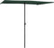 vidaXL - Parasol - met - aluminium - paal - 2x1,5 - m - groen