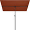 vidaXL - Parasol - met - aluminium - paal - 2x1,5 - m - terracottakleurig