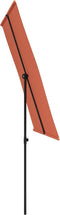 vidaXL - Parasol - met - aluminium - paal - 2x1,5 - m - terracottakleurig