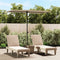 vidaXL - Parasol - met - aluminium - paal - 2x1,5 - m - taupe