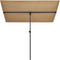 vidaXL - Parasol - met - aluminium - paal - 2x1,5 - m - taupe