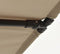 vidaXL - Parasol - met - aluminium - paal - 2x1,5 - m - taupe