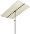 vidaXL - Parasol - met - aluminium - paal - 2x1,5 - m - zandwit