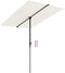 vidaXL - Parasol - met - aluminium - paal - 2x1,5 - m - zandwit