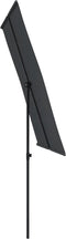 vidaXL - Parasol - met - aluminium - paal - 2x1,5 - m - zwart