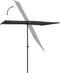 vidaXL - Parasol - met - aluminium - paal - 2x1,5 - m - zwart