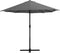 vidaXL - Parasol - met - aluminium - paal - 460x270 - cm - antraciet