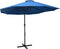 vidaXL - Parasol - met - aluminium - paal - 460x270 - cm - blauw