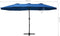 vidaXL - Parasol - met - aluminium - paal - 460x270 - cm - blauw