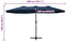 vidaXL - Parasol - met - aluminium - paal - 460x270 - cm - blauw