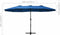 vidaXL - Parasol - met - aluminium - paal - 460x270 - cm - blauw
