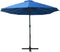 vidaXL - Parasol - met - aluminium - paal - 460x270 - cm - blauw