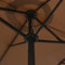 vidaXL - Parasol - met - aluminium - paal - 460x270 - cm - taupe
