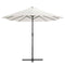 vidaXL - Parasol - met - aluminium - paal - 460x270 - cm - zandkleurig